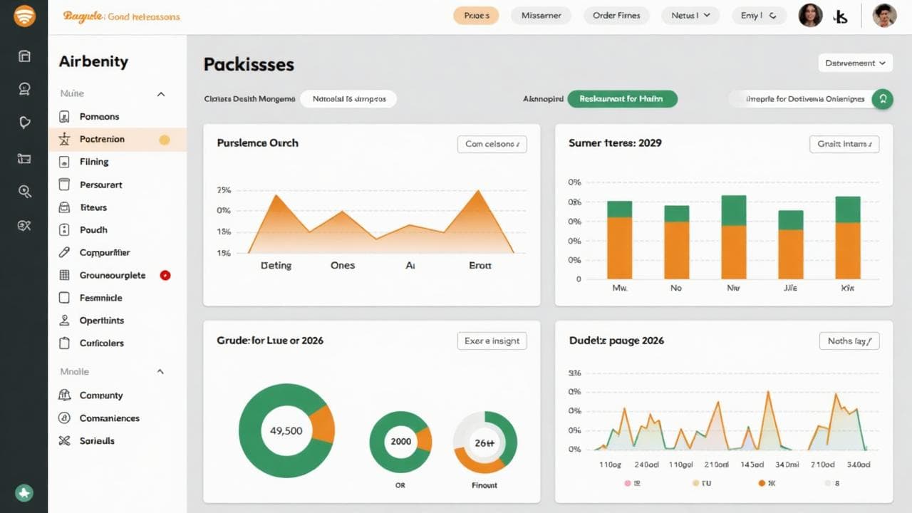 Panel de administración de MenuClick con estadísticas y gestión de pedidos
